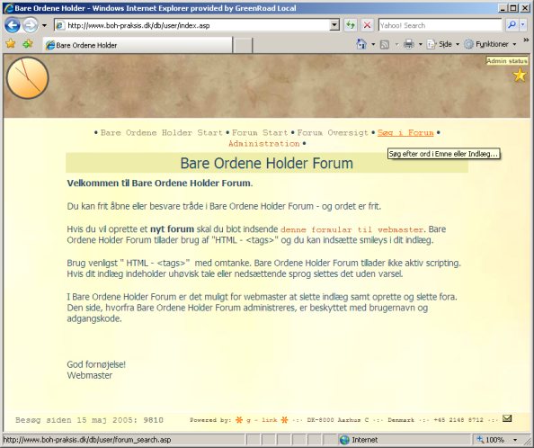 Skærmdump af tema: Classic Monospace (Forum)...